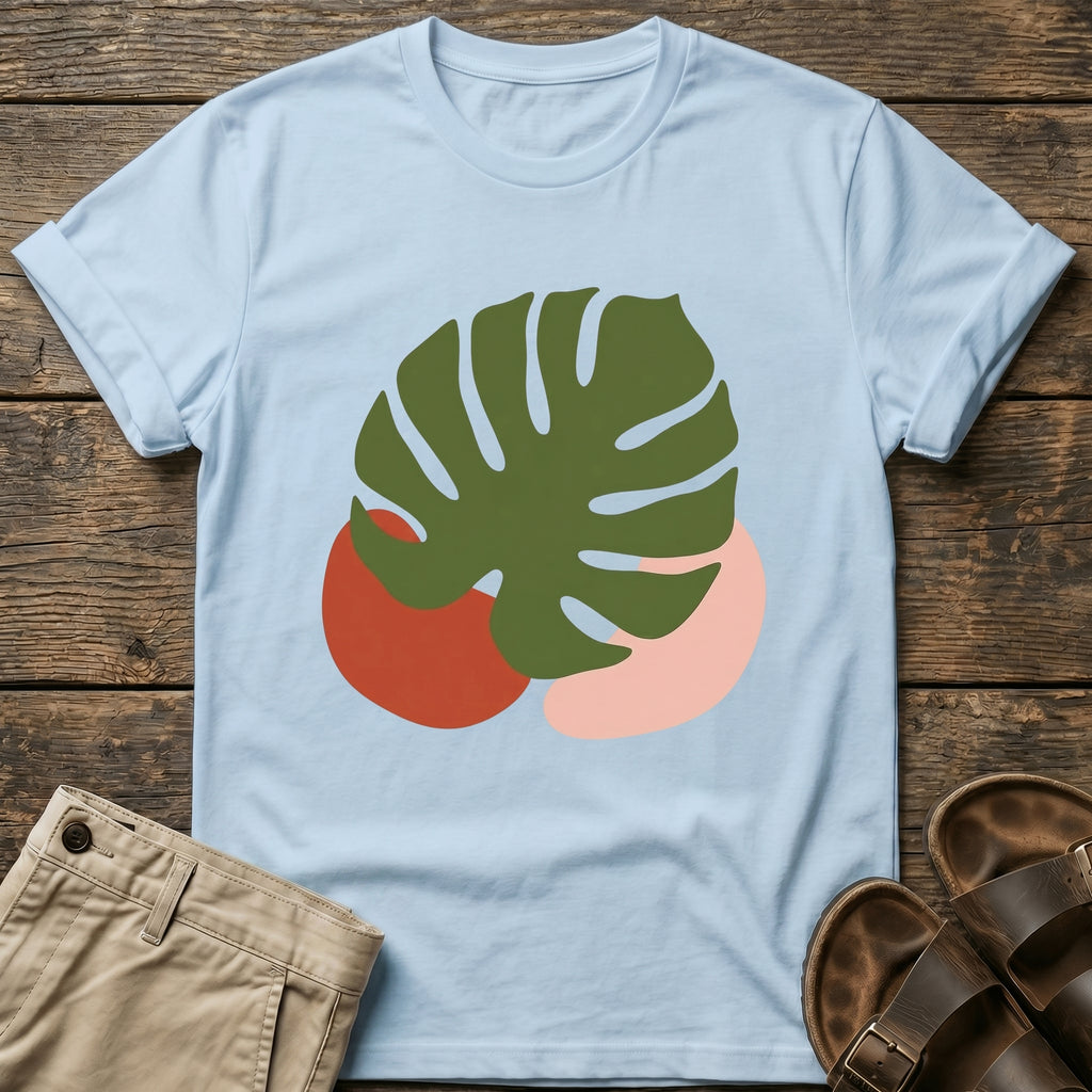 Monstera Abstract Art T-Shirt