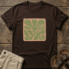 Earthy Green Floral Graphic T-Shirt