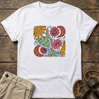 Botanical Retro Sun & Moon Flower T-Shirt