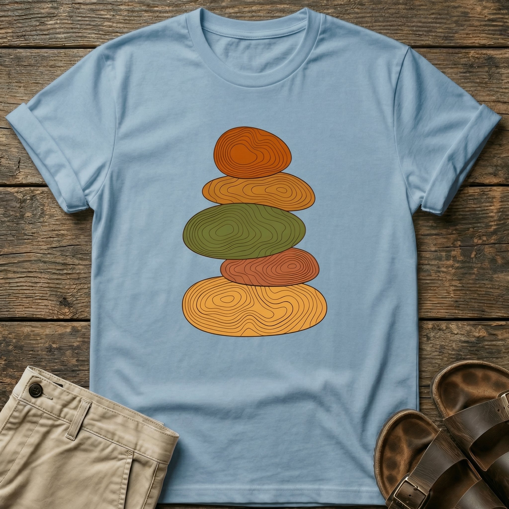 Stacked Stones Graphic T-Shirt