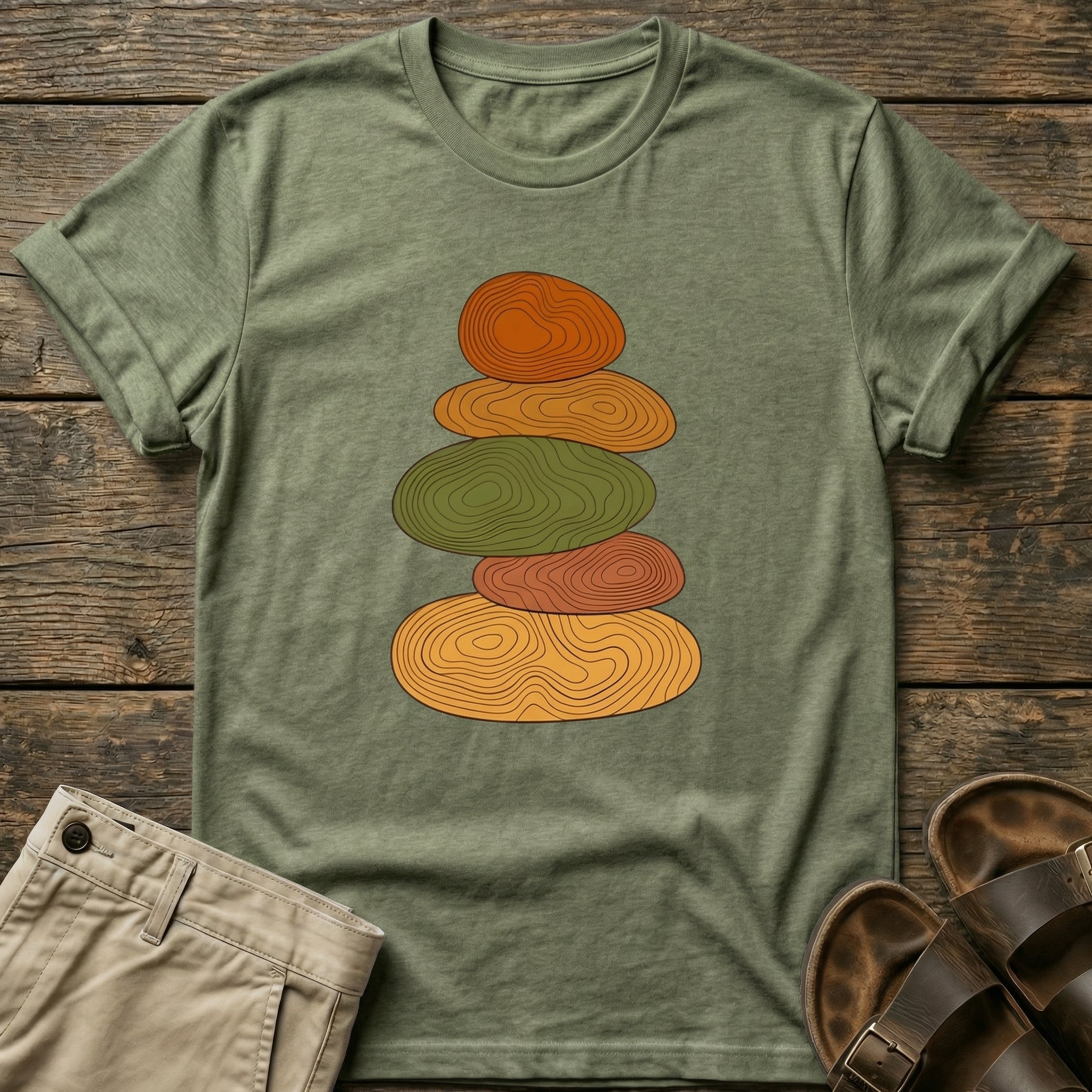 Stacked Stones Graphic T-Shirt