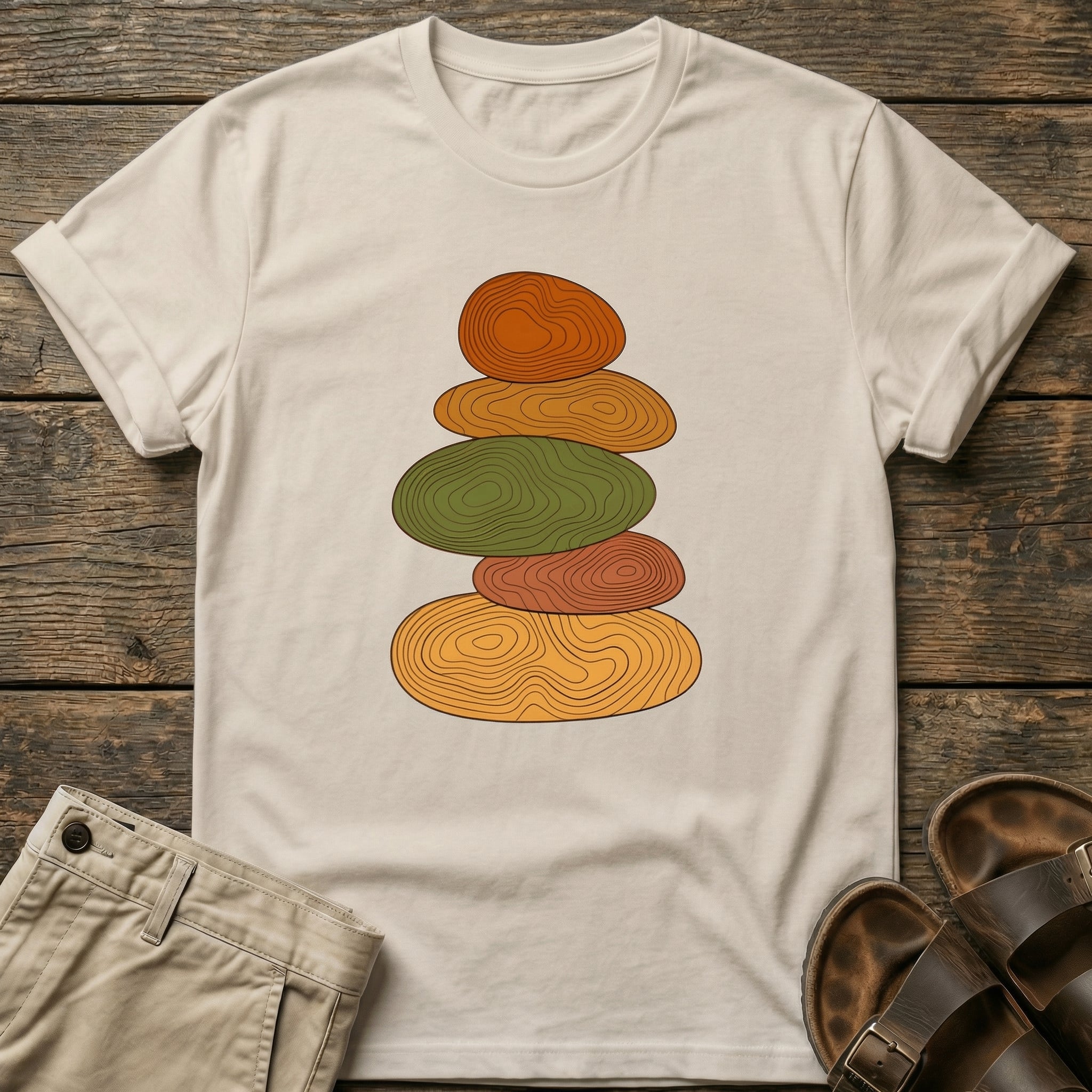 Stacked Stones Graphic T-Shirt