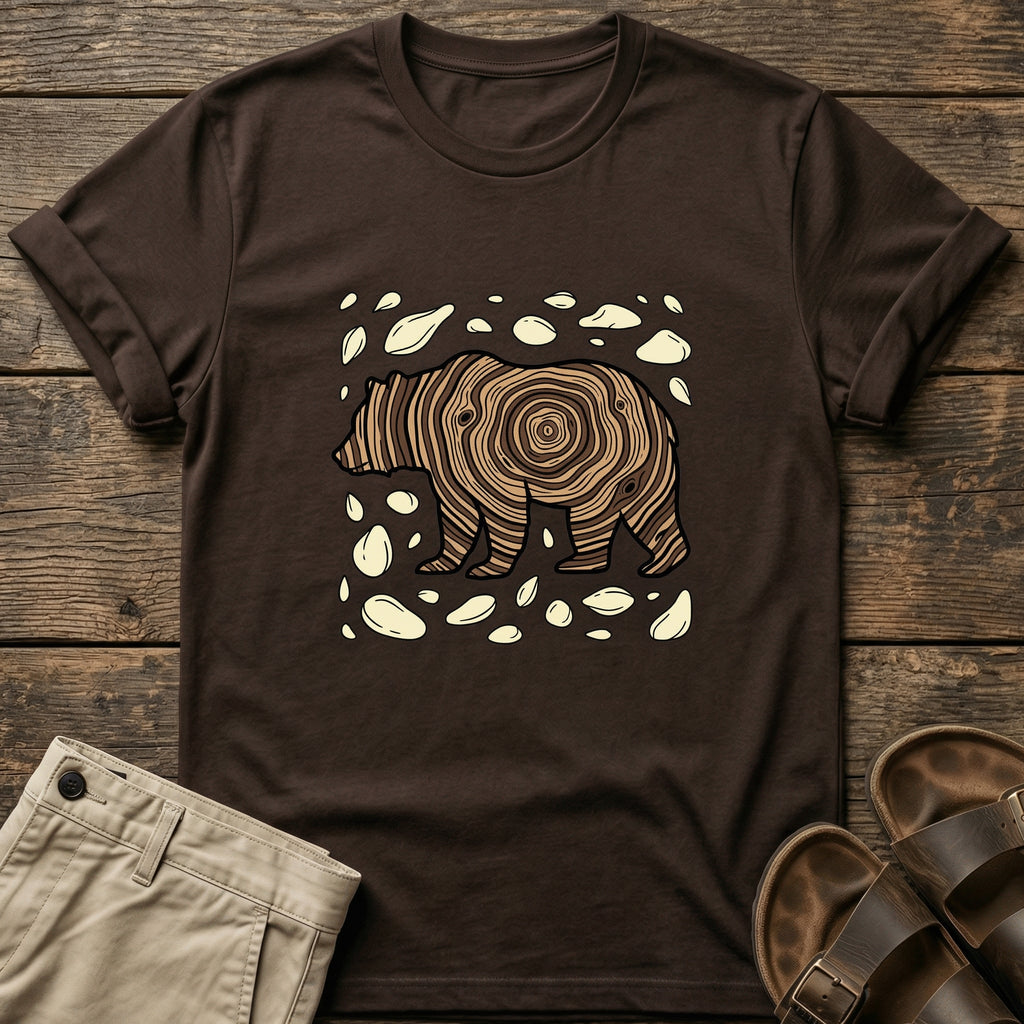 Woodgrain Bear T-Shirt