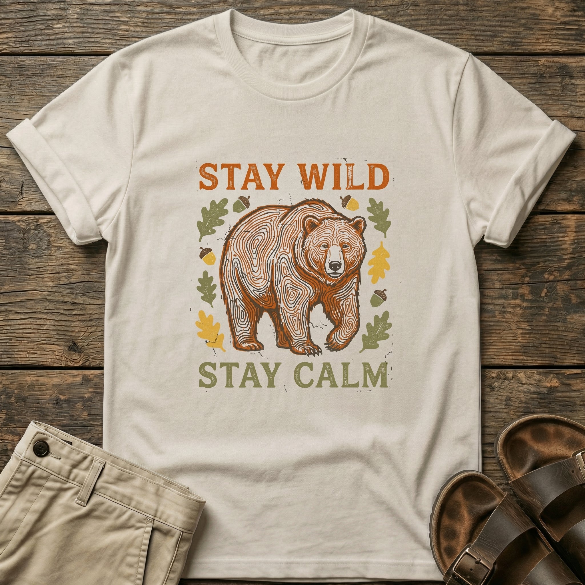 Stay Wild Stay Calm Bear T-Shirt