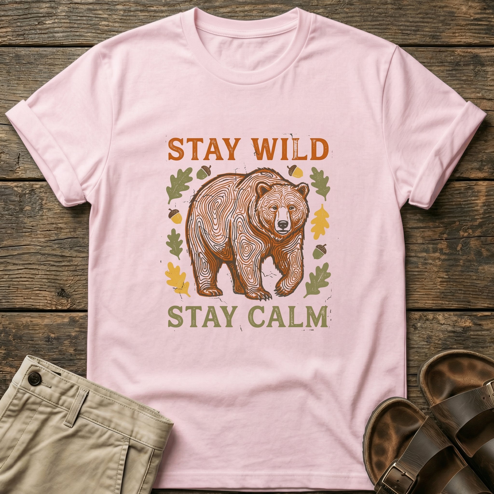 Stay Wild Stay Calm Bear T-Shirt