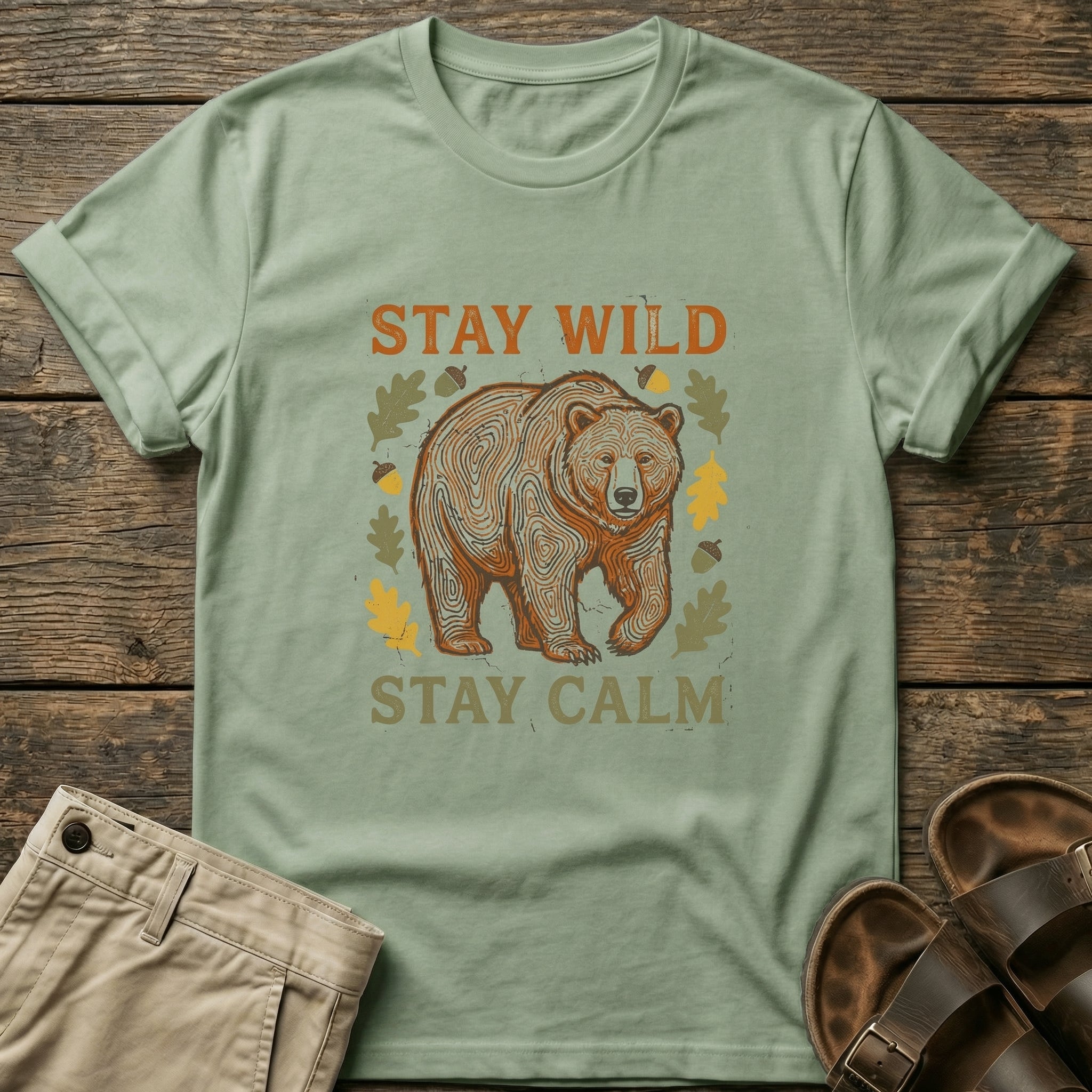 Stay Wild Stay Calm Bear T-Shirt