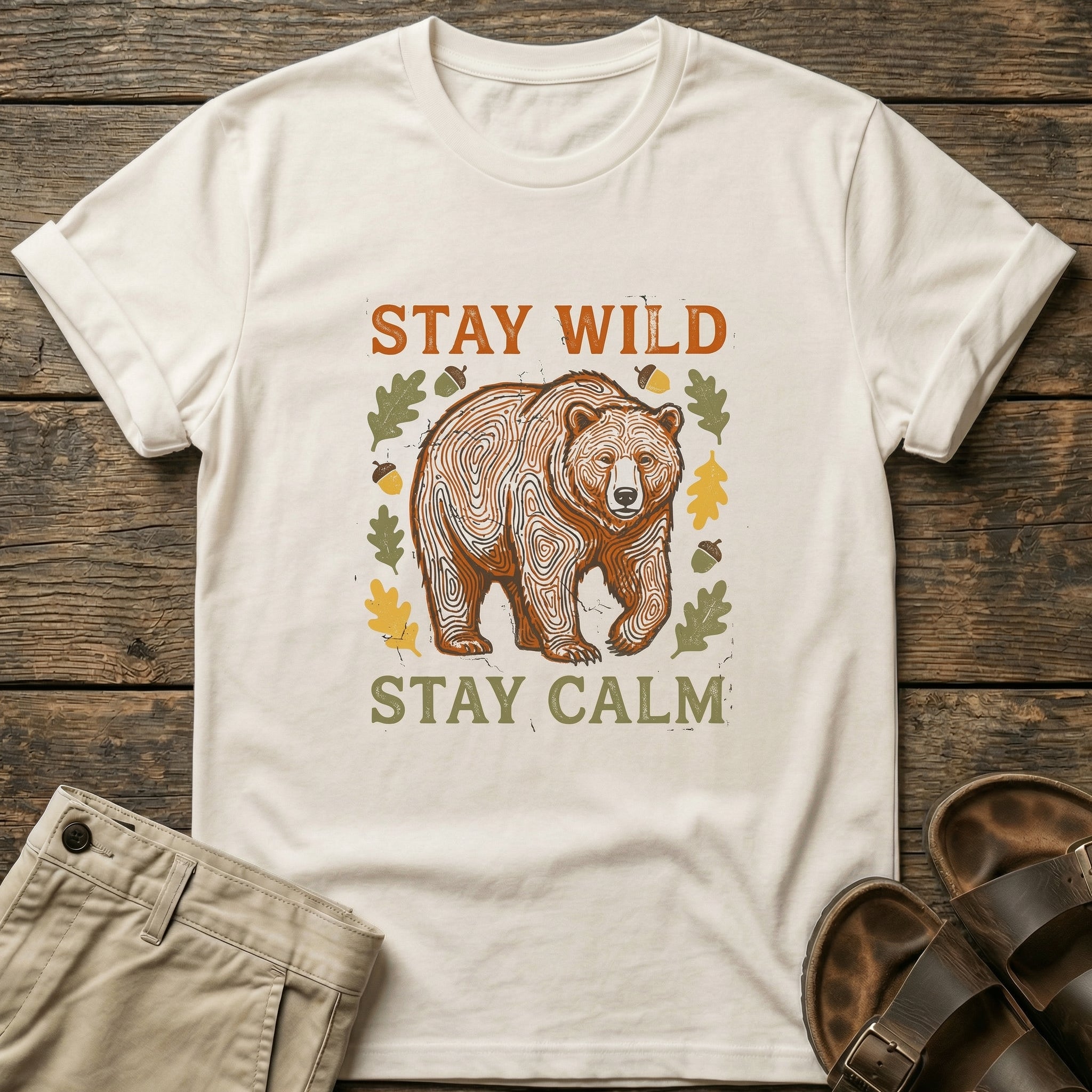 Stay Wild Stay Calm Bear T-Shirt