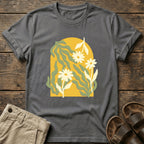 Retro Yellow Daisy Graphic T-Shirt