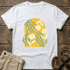 Retro Yellow Daisy Graphic T-Shirt