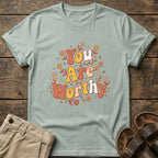 You Are Worthy Floral Graphic T-Shirt