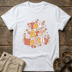 You Are Worthy Floral Graphic T-Shirt