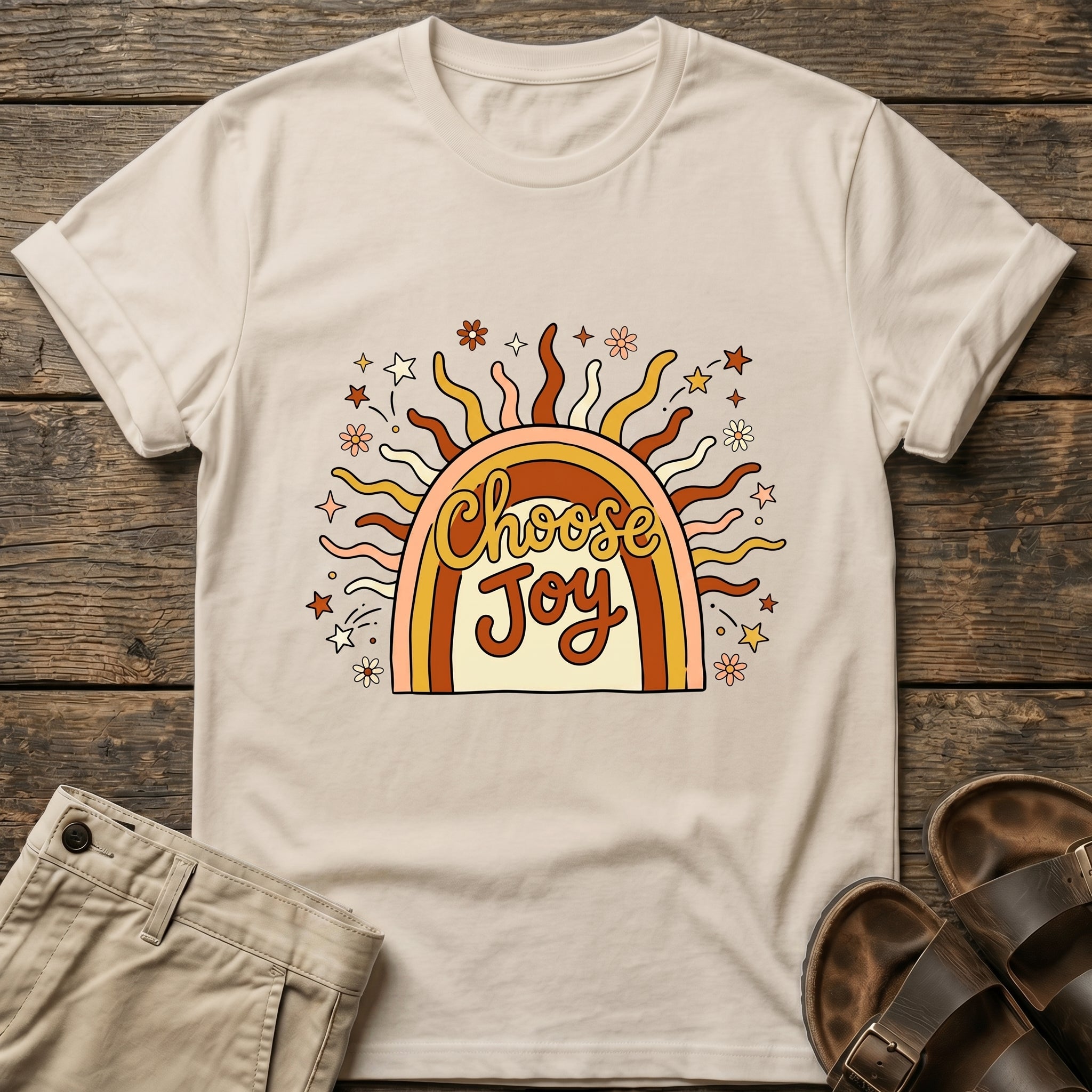 Choose Joy Sun Rainbow T-Shirt