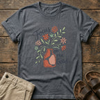 "Focus on the Good" Floral Vase T-Shirt