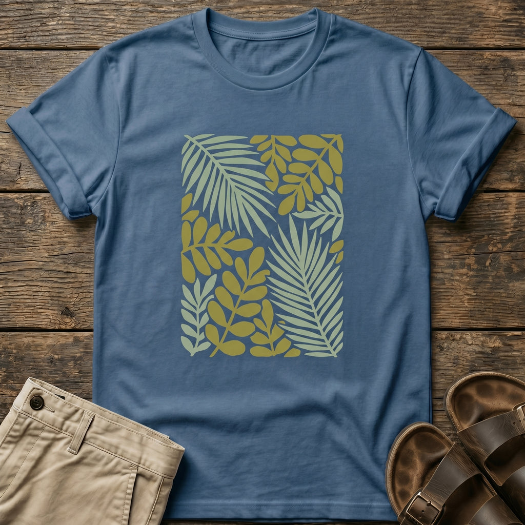 Tropical Leaf Botanical Graphic T-Shirt