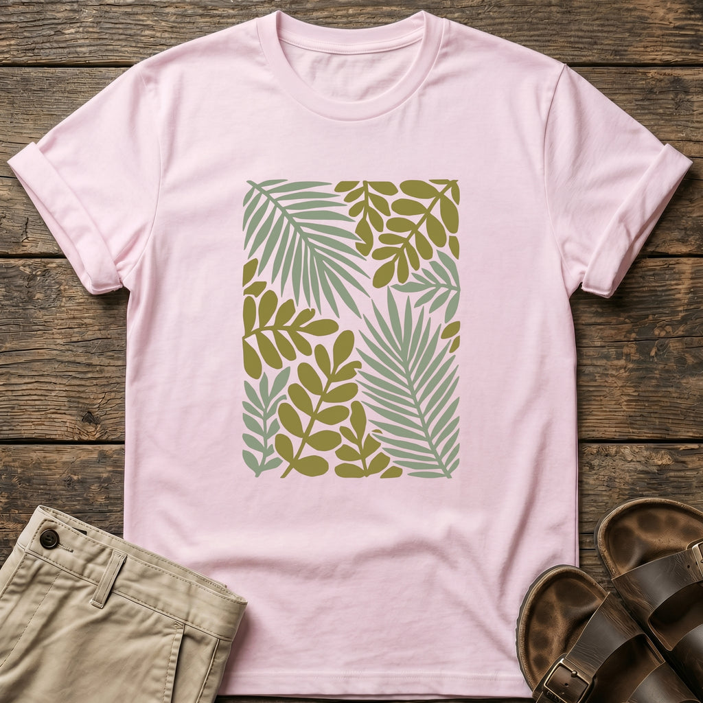 Tropical Leaf Botanical Graphic T-Shirt