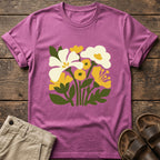 Yellow White Wildflower Garden T-Shirt