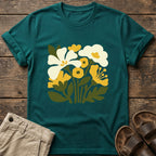 Yellow White Wildflower Garden T-Shirt