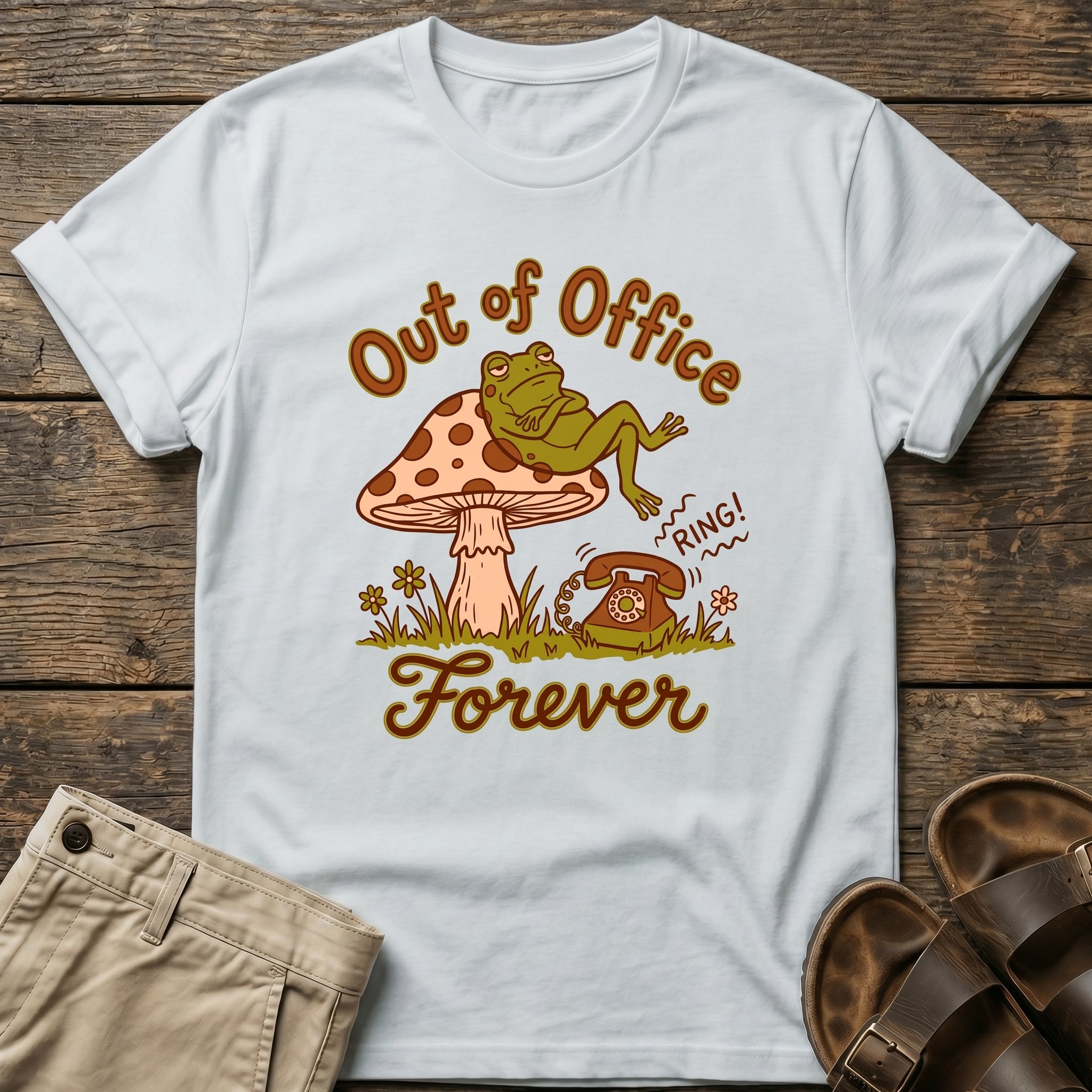 "Out of Office Forever" Frog T-Shirt