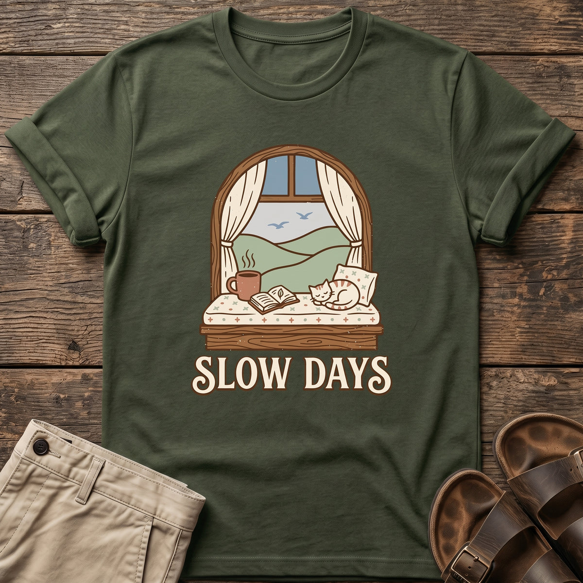 Slow Days Graphic T-Shirt