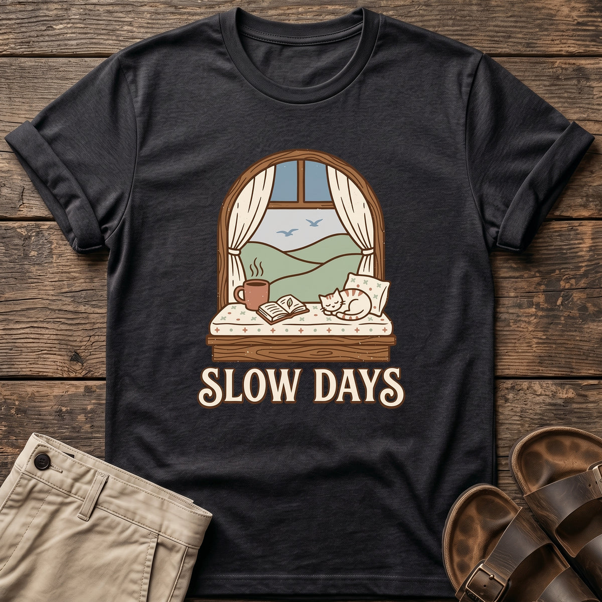 Slow Days Graphic T-Shirt