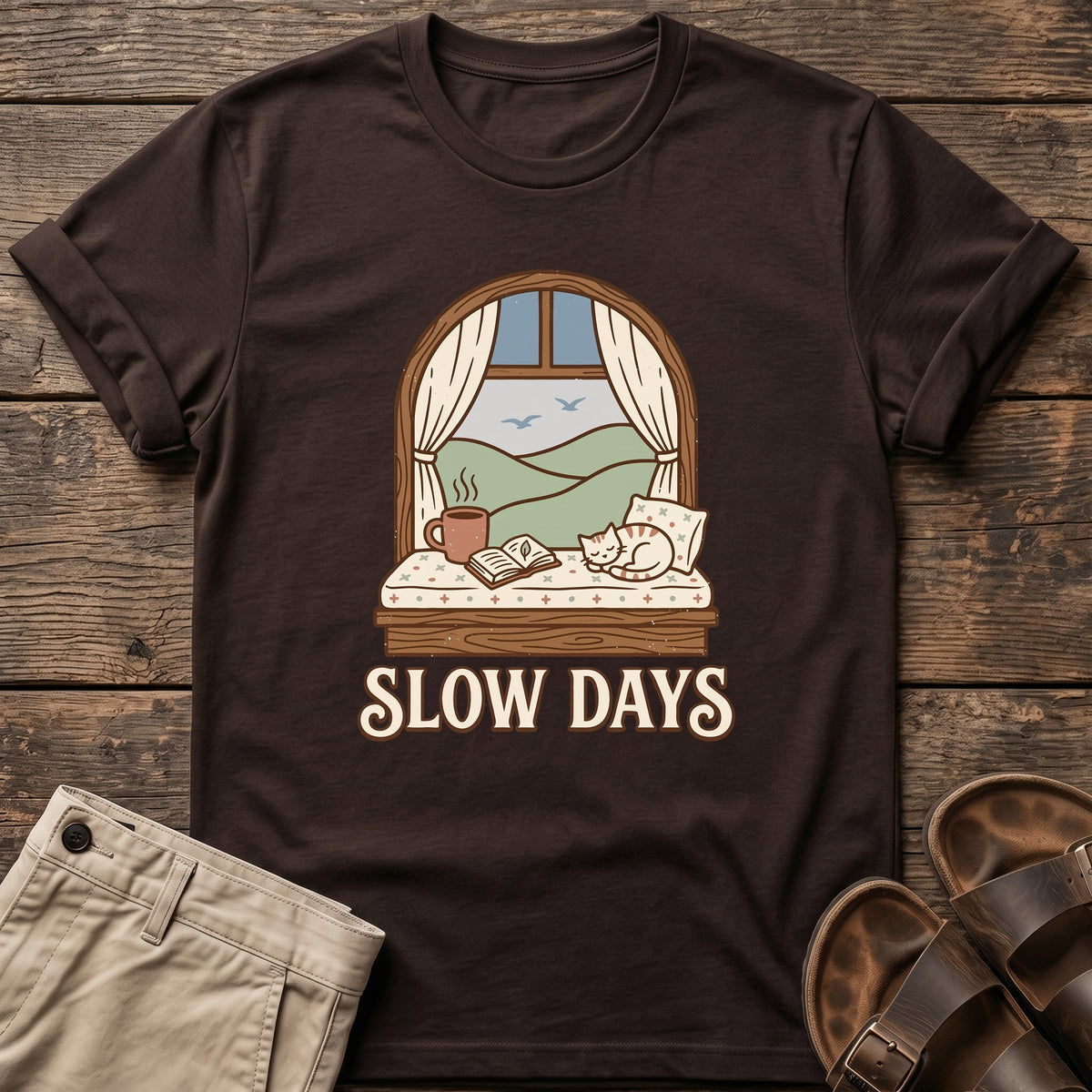 Slow Days Graphic T-Shirt