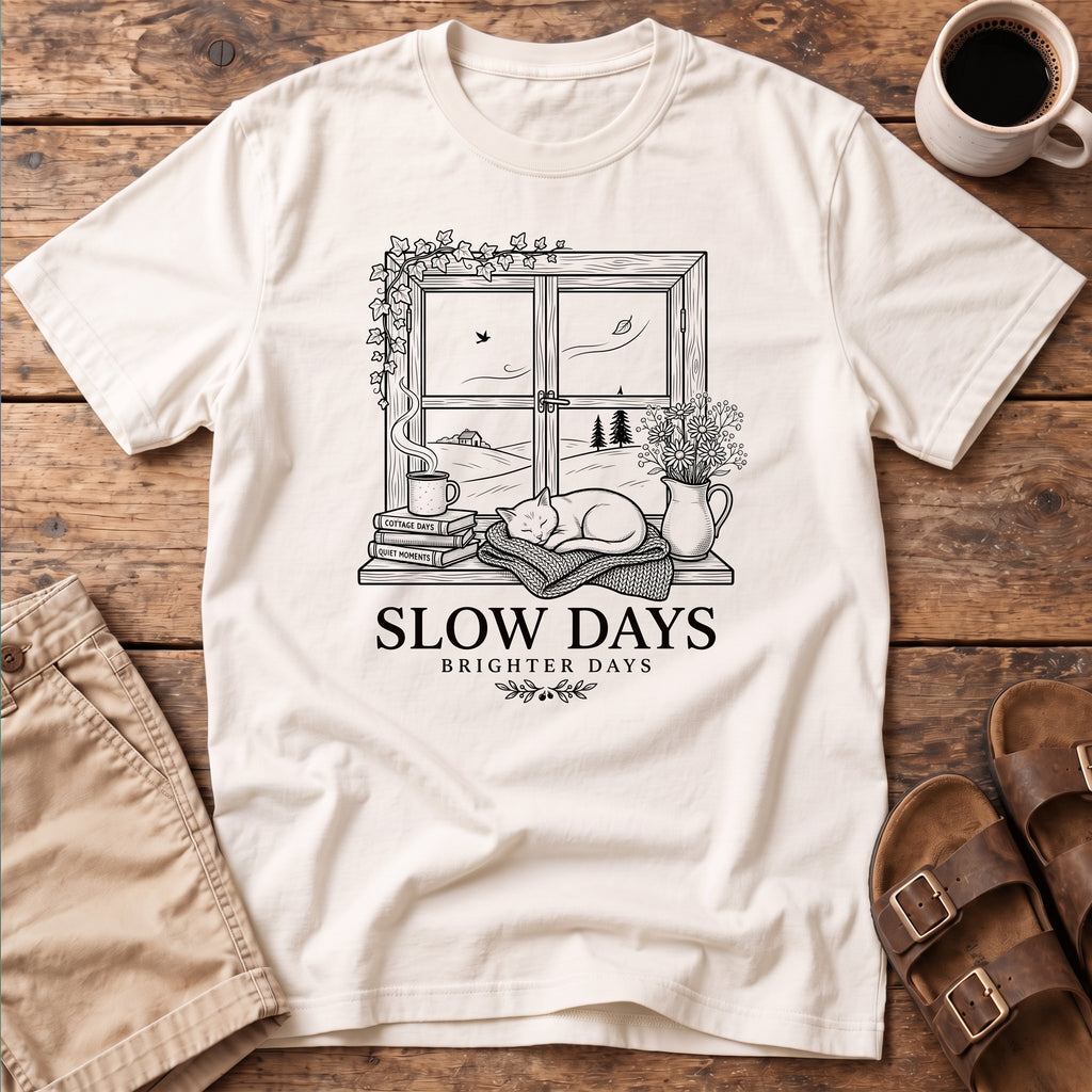 Slow Days Window T-Shirt