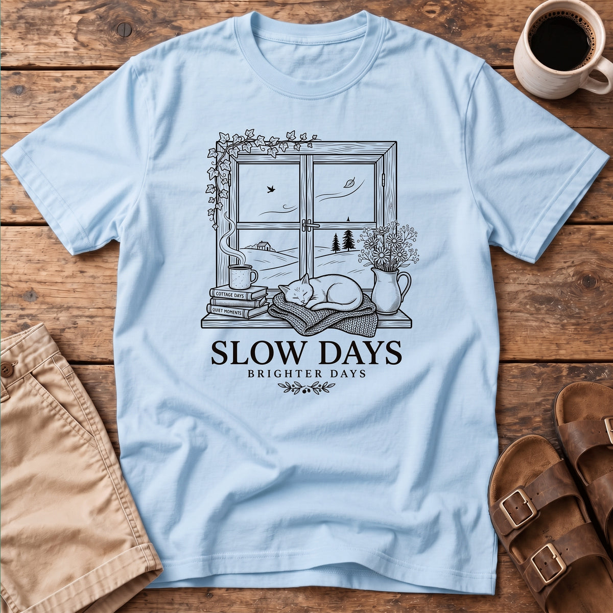 Slow Days Window T-Shirt