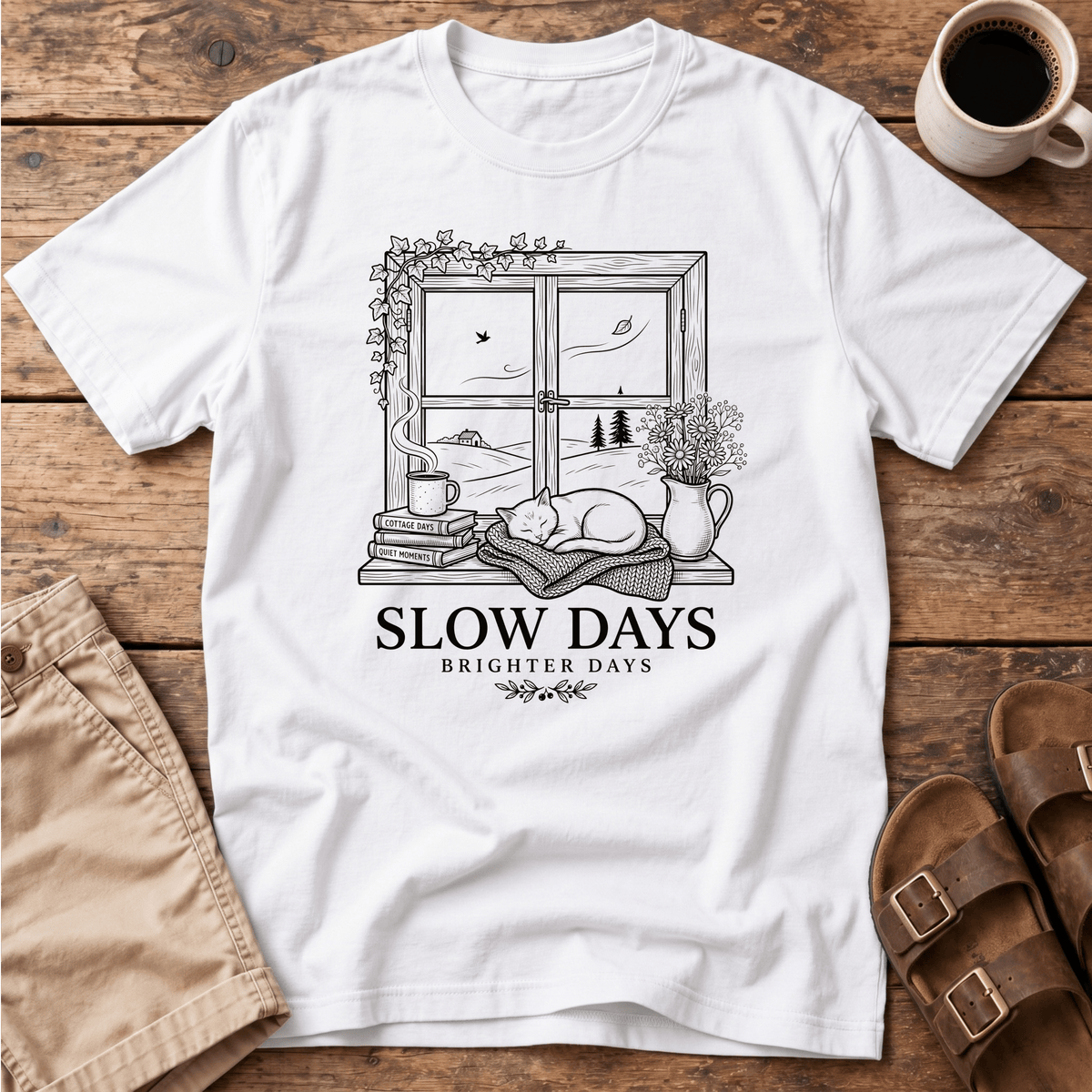 Slow Days Window T-Shirt