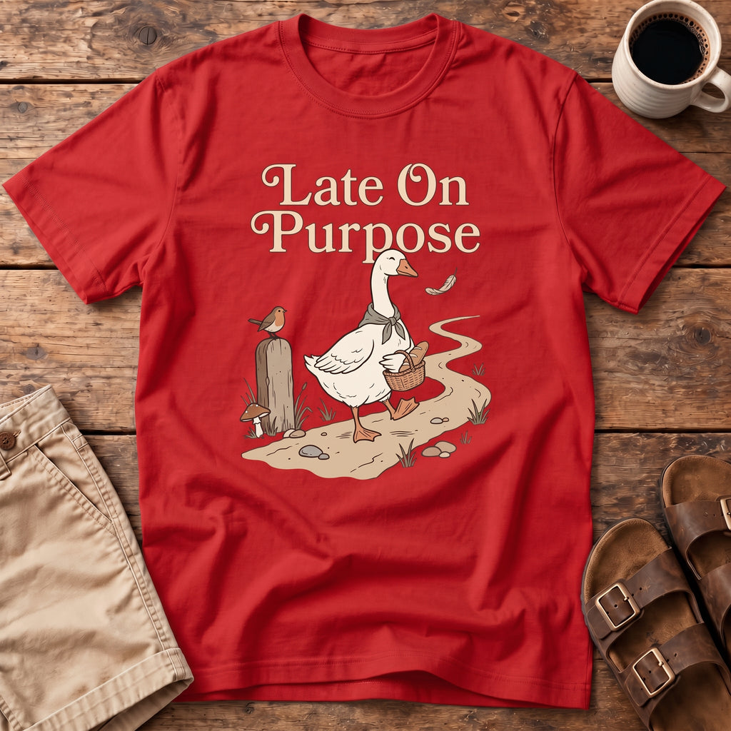 Late On Purpose Goose T-Shirt