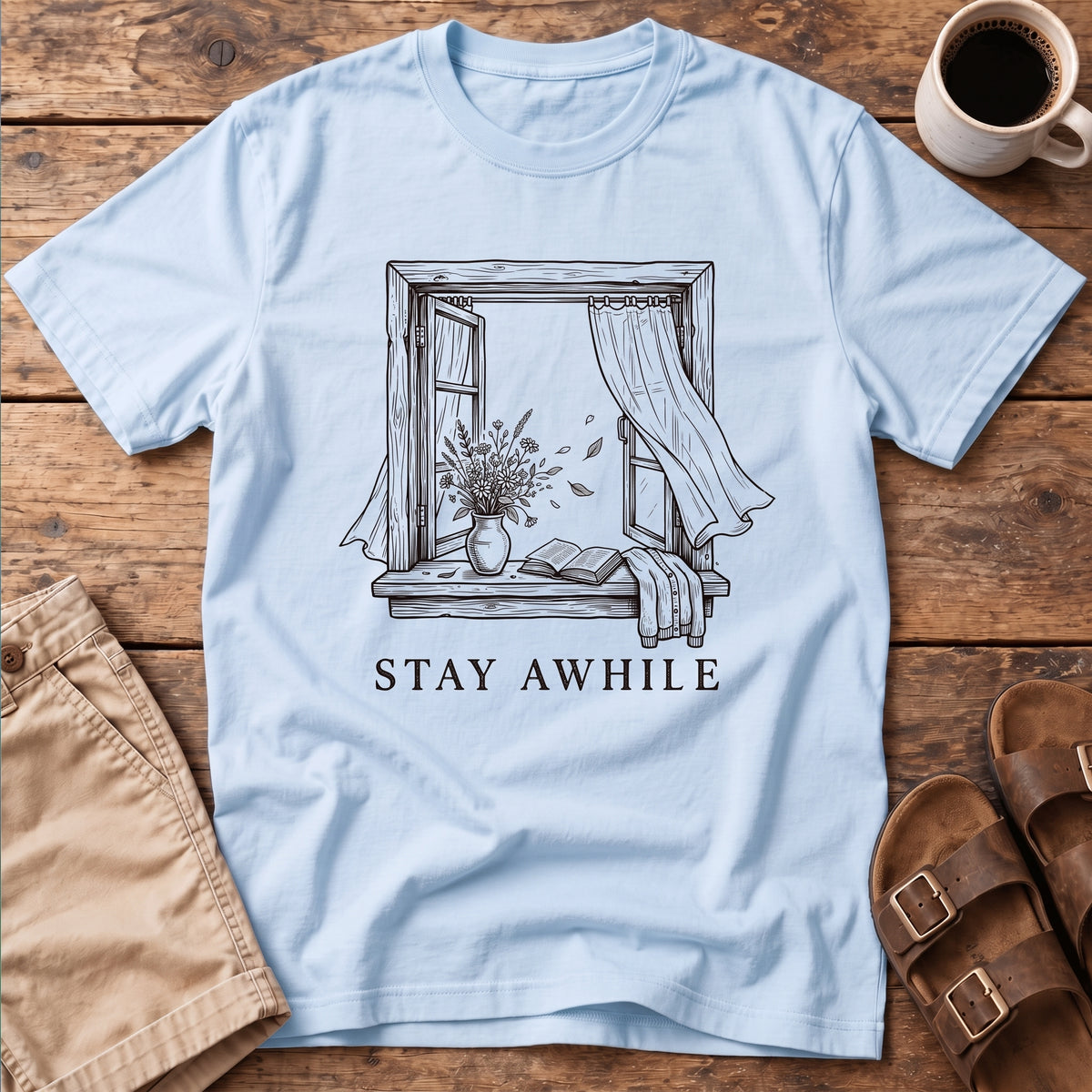 Stay Awhile Window T-Shirt