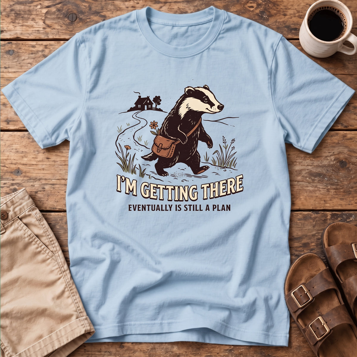 Badger Illustration T-Shirt