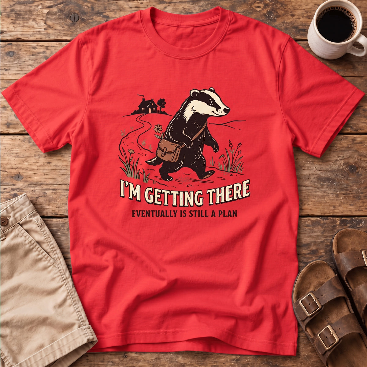 Badger Illustration T-Shirt