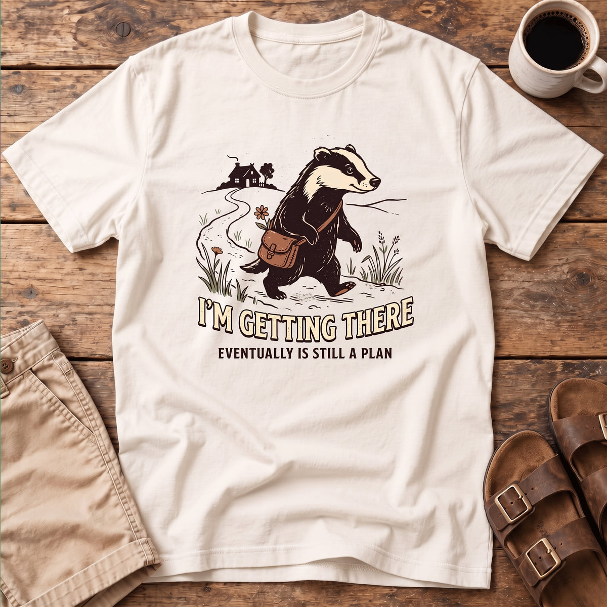 Badger Illustration T-Shirt