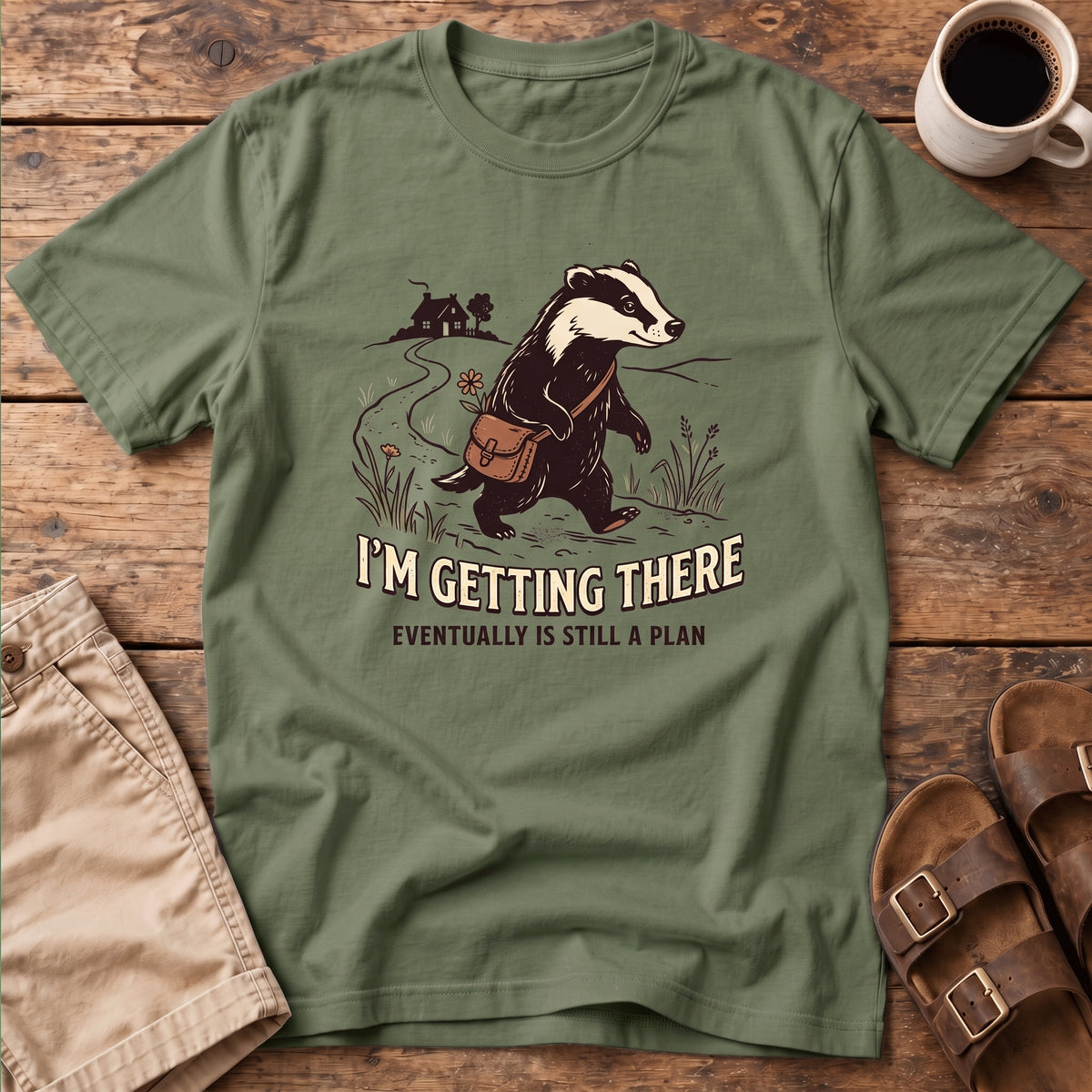 Badger Illustration T-Shirt