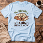 Reading Right Now Cat T-Shirt