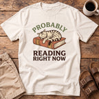 Reading Right Now Cat T-Shirt