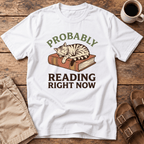 Reading Right Now Cat T-Shirt