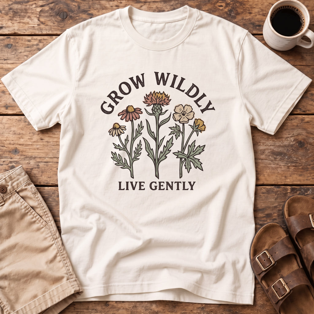 Grow Wildly Floral T-Shirt