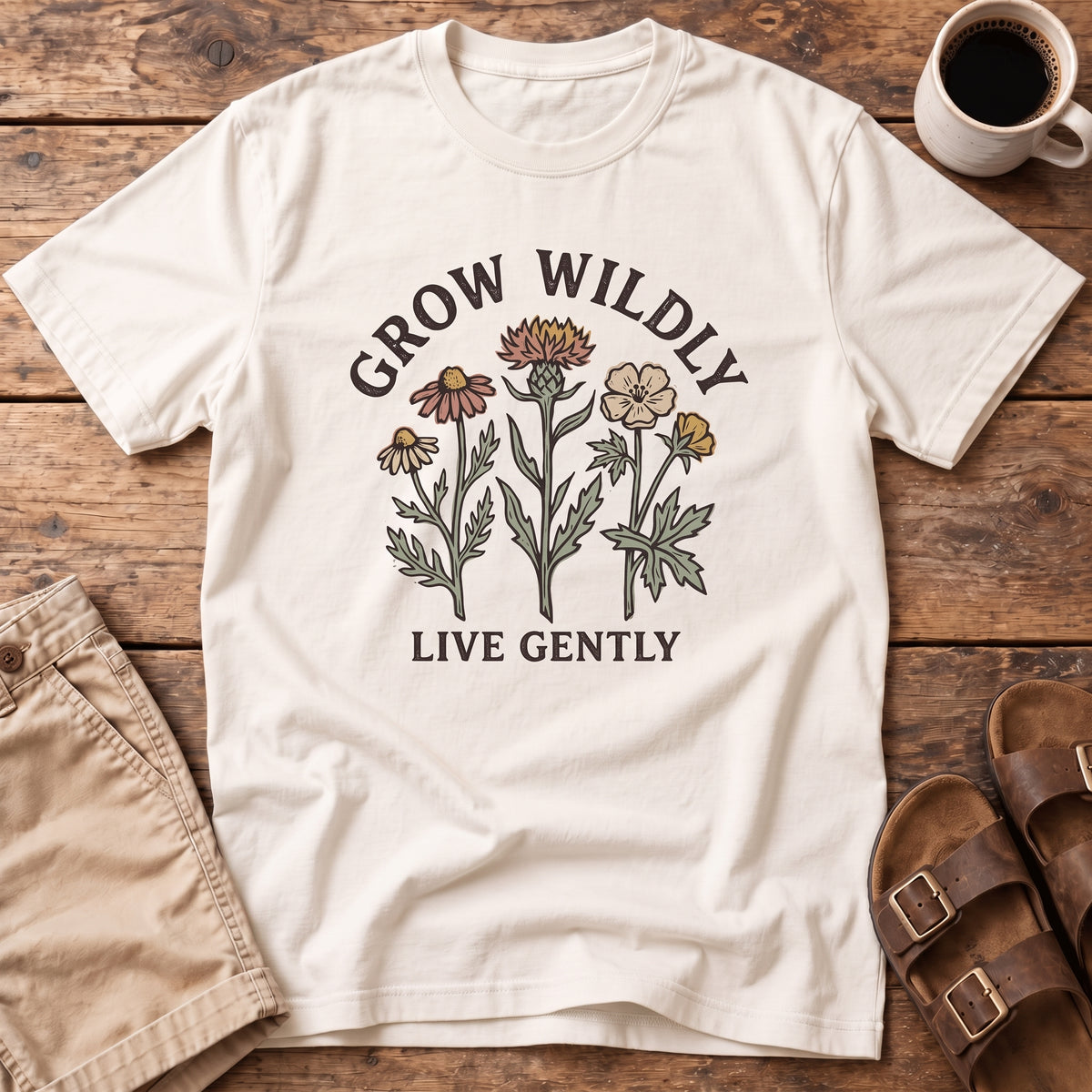 Grow Wildly Floral T-Shirt