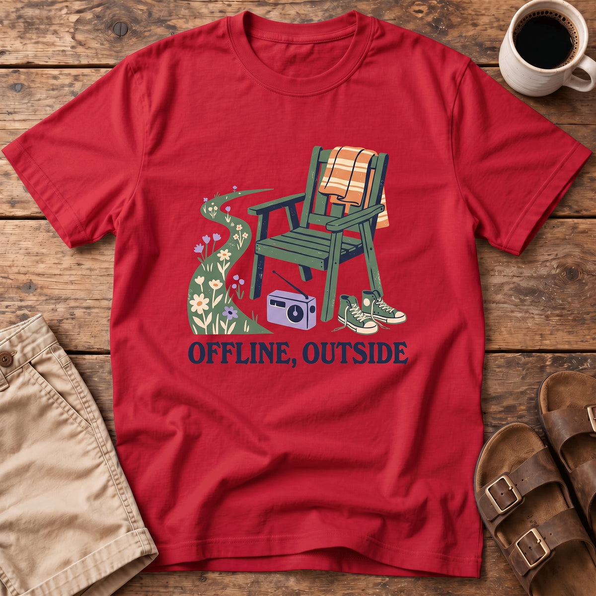 Offline, Outside Chair T-Shirt