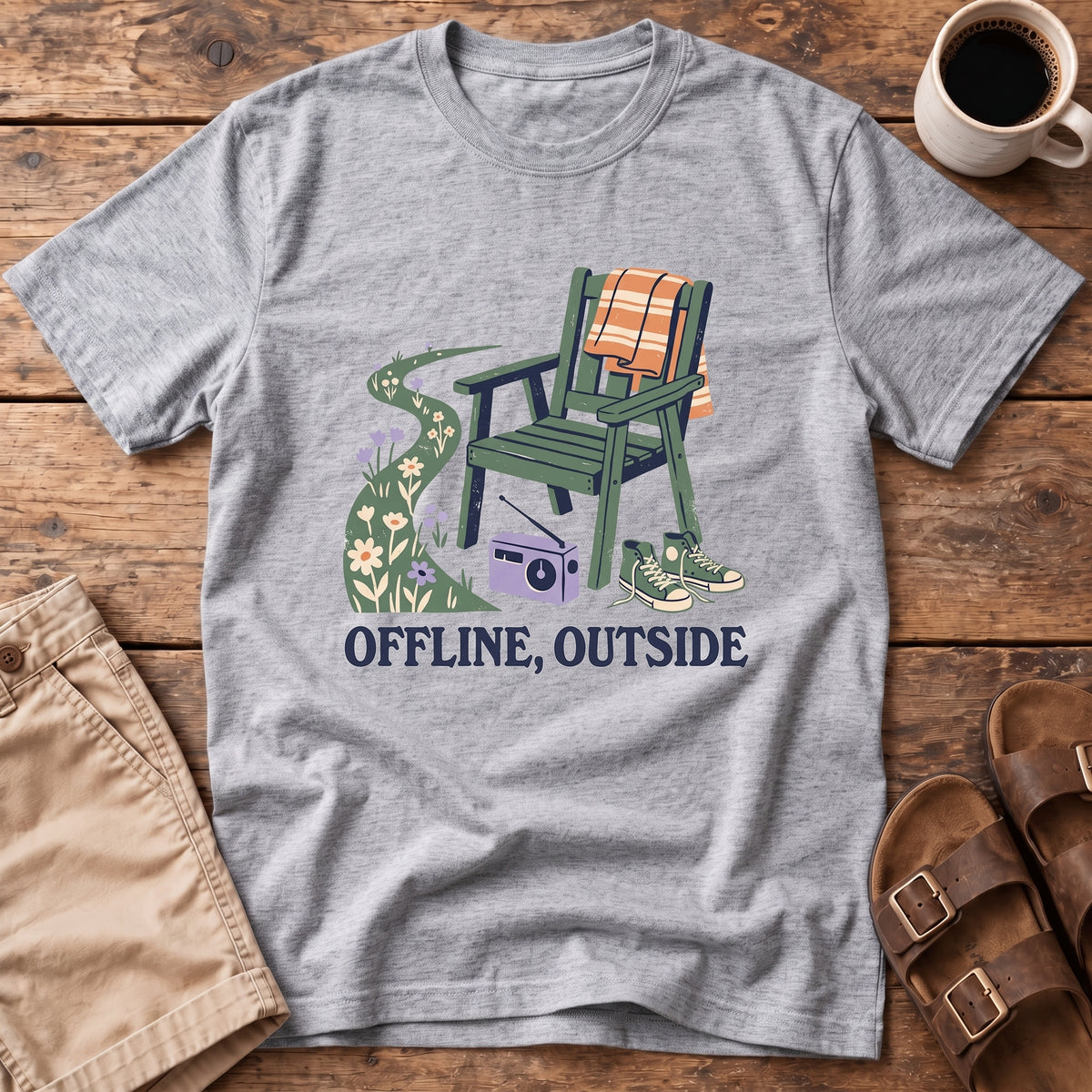 Offline, Outside Chair T-Shirt
