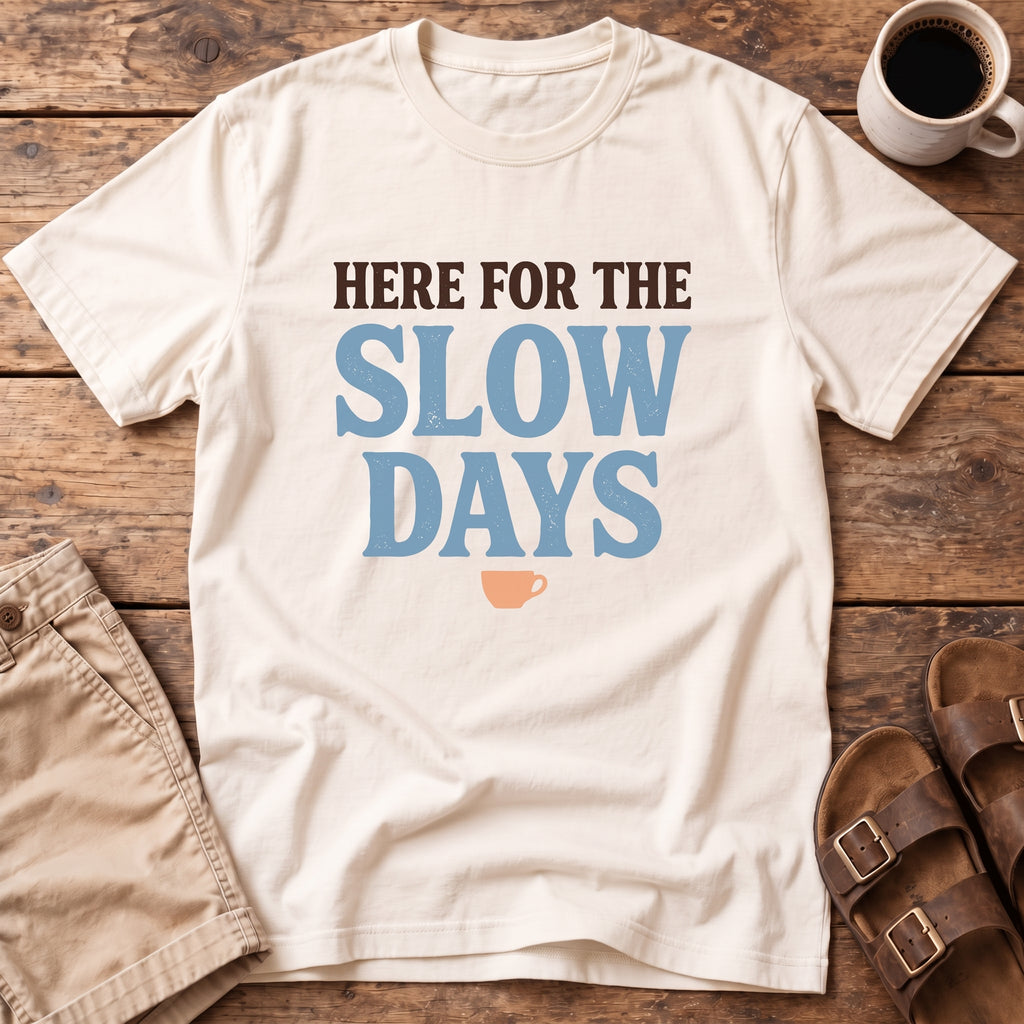 Here for the Slow Days T-Shirt