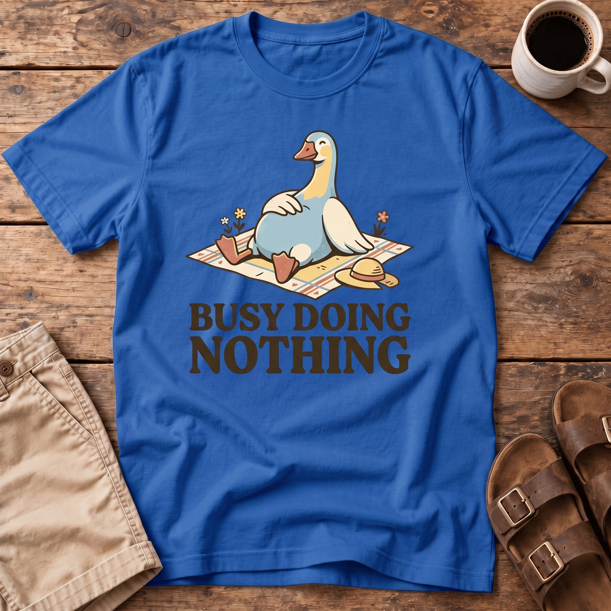 Busy Doing Nothing Goose T-Shirt