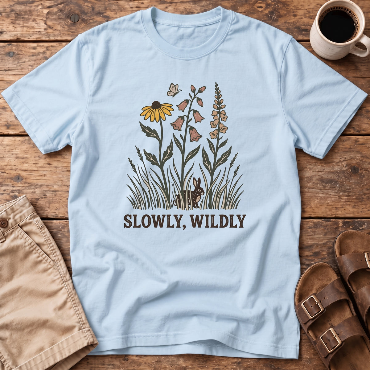 Slowly, Wildly Floral T-Shirt