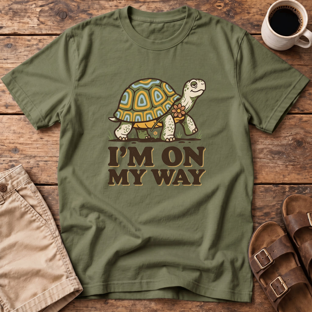On My Way Turtle T-Shirt