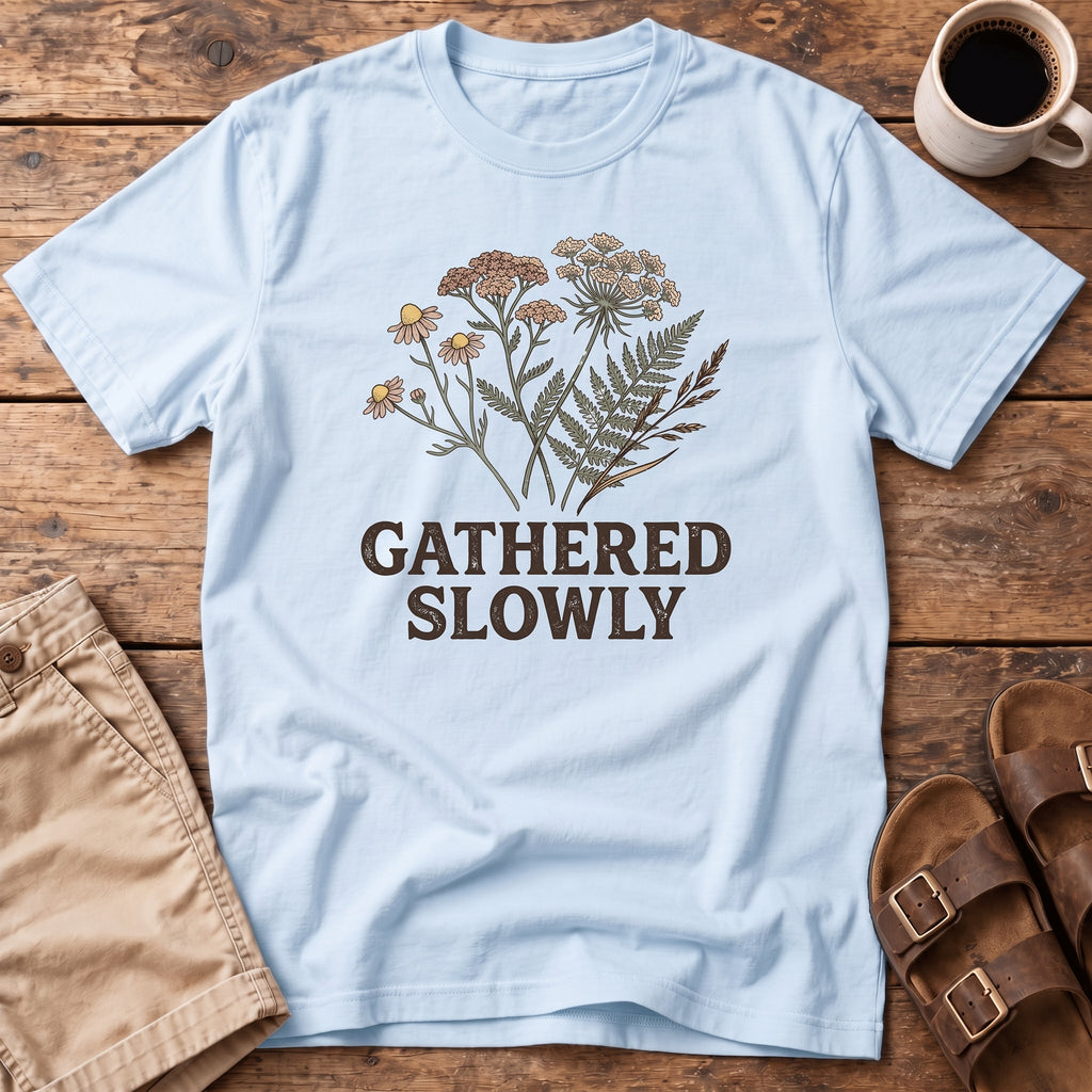 Gathered Slowly Floral T‑Shirt