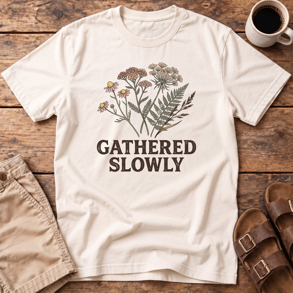 Gathered Slowly Floral T‑Shirt