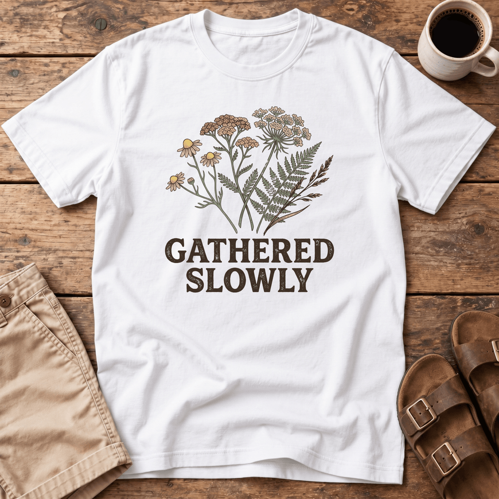 Gathered Slowly Floral T‑Shirt