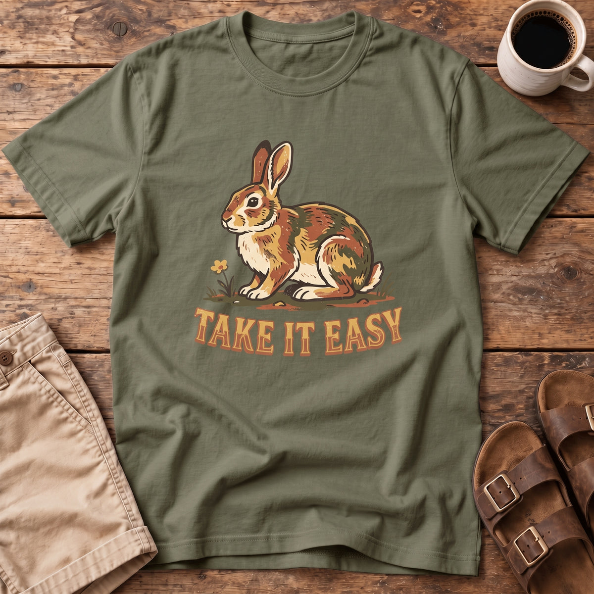 Take It Easy Rabbit T-Shirt