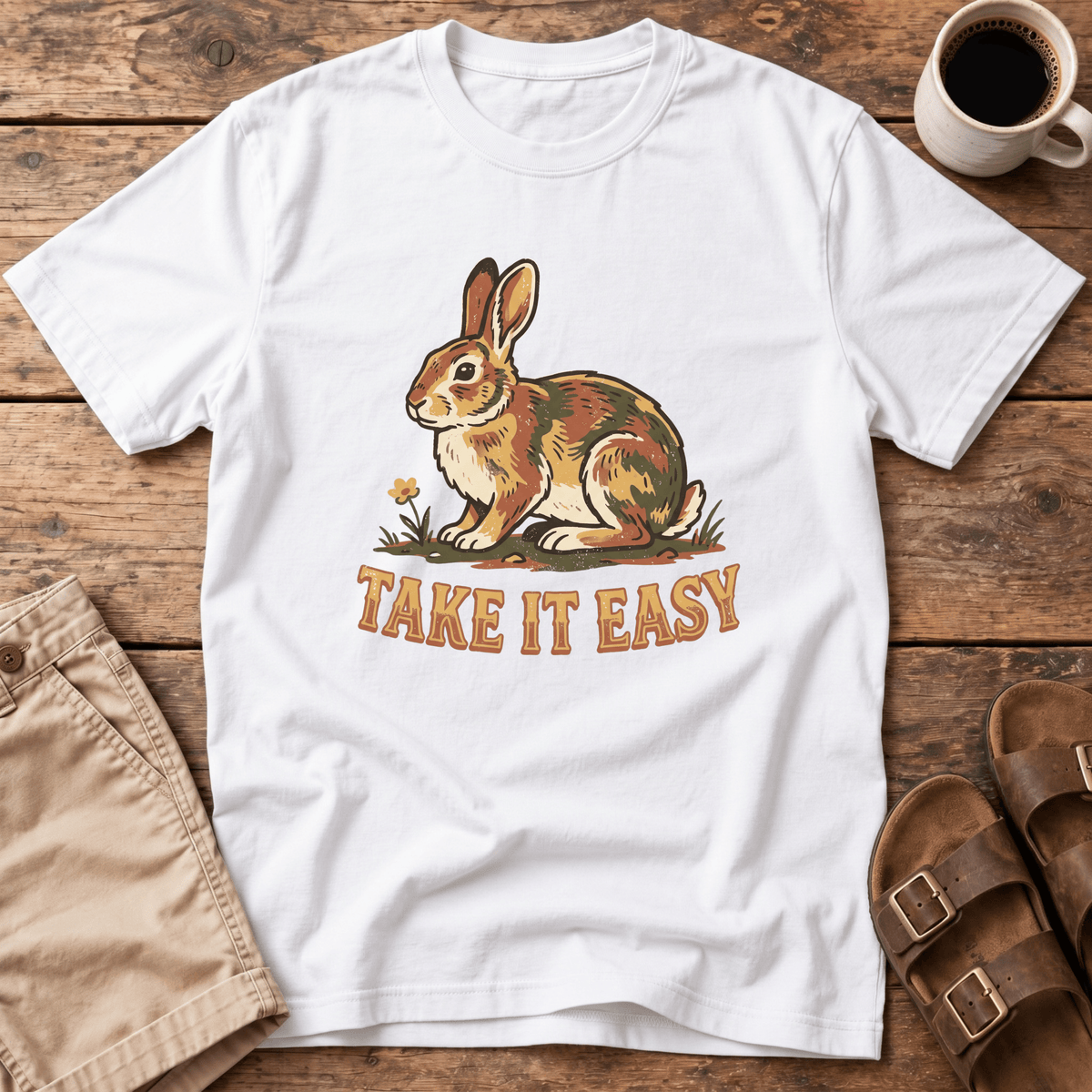 Take It Easy Rabbit T-Shirt